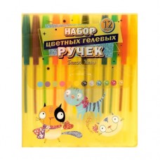 Набор цветных гелевых ручек, Kid`s Fantasy, 12 шт., в ассортименте в магазинах FixPrice