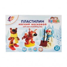 Пластилин мягкий восковой, Луч, 22 цвета в магазинах FixPrice