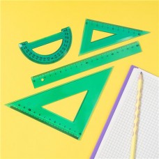 Средний чертёжный набор, С.О.Ю.З., 4 линейки, в ассортименте в магазинах FixPrice