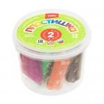 Тесто для лепки Пластишка, LORI, 12 цветов, 2 формочки, в ассортименте Тесто для лепки Пластишка, LORI, 12 цветов, 2 формочки, в ассортименте