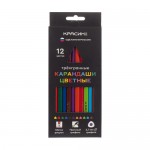 Карандаши трёхгранные цветные, Красин, 12 цветов Карандаши трёхгранные цветные, Красин, 12 цветов