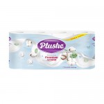 Бумага туалетная Plushe Premium Aroma, 3 слоя, 8 рулонов, в ассортименте