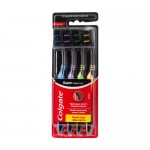 Годовой запас зубных щёток Super FLEXI Black, Colgate, 4 шт., средняя жёсткость