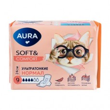 Прокладки Soft & Comfort Нормал, AURA, 9 шт. в магазинах FixPrice