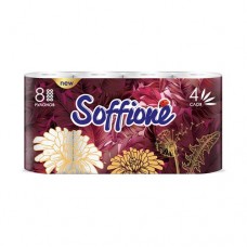 Бумага туалетная Imperial, Soffione, 4 слоя, 8 рулонов, в ассортименте в магазинах FixPrice