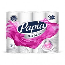 Туалетная бумага, Papia, 3 слоя, 12 рулонов в магазинах FixPrice