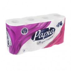 Туалетная бумага Royal Edition, Papia, 4 слоя, 8 рулонов в магазинах FixPrice Туалетная бумага Royal Edition, Papia, 4 слоя, 8 рулонов в магазинах FixPrice