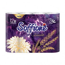 Бумага туалетная, Soffione, 3 слоя, 12 рулонов, в ассортименте в магазинах FixPrice