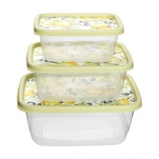 Набор контейнеров прямоугольных, 3 шт., в ассортименте в магазинах FixPrice Набор контейнеров прямоугольных, 3 шт., в ассортименте в магазинах FixPrice