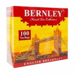Чай чёрный English breakfast, Bernley, 100 пакетиков