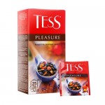Чай чёрный Pleasure, TESS, с ароматом тропических фруктов, 25 пакетиков, 37,5 г