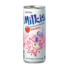 Газированный напиток Milkis, ЛОТТЕ, клубника, 250 мл в магазинах FixPrice