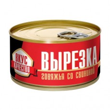 Мясные консервы Вырезка говяжья со свининой, МГК, 325 г в магазинах FixPrice