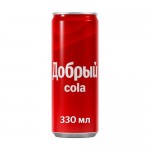 Напиток сильногазированный Кола, Добрый, 0,33 л