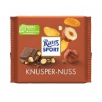Шоколад молочный Цельный лесной орех и хлопья, Ritter Sport, 250 г