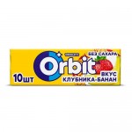 Жевательная резинка Клубника-банан, Orbit, 13,6 г