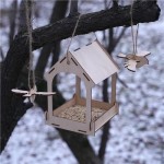 Деревянная модель для сборки Кормушка, PREZENT, 21х17х15 см Деревянная модель для сборки Кормушка, PREZENT, 21х17х15 см