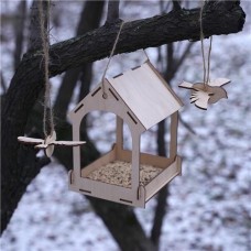 Деревянная модель для сборки Кормушка, PREZENT, 21х17х15 см в магазинах FixPrice