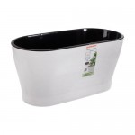 Двойной цветочный горшок Лея с автополивом, 4 л