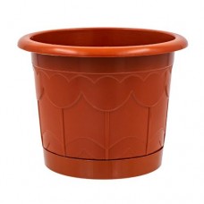Горшок для цветов с поддоном, СТАРИНА, 16 см, в ассортименте в магазинах FixPrice