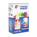 Полезный набор, Луч, клей ПВА-М 25 г + корректор 20 г