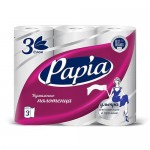 Бумажные полотенца, Papia, 3 слоя, 3 рулона