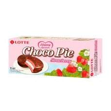 Печенье прослоенное глазированное, Choco Pie, клубника, 168 г в магазинах FixPrice