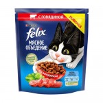 Сухой корм Мясное объедение, Felix, с говядиной, 600 г