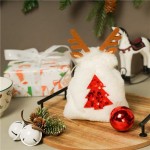 Мешочек подарочный новогодний, Снежное кружево, в ассортименте Мешочек подарочный новогодний, Снежное кружево, в ассортименте