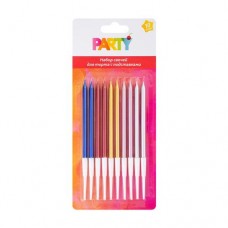 Набор свечей для торта, Party, с подставками, 10 шт. в магазинах FixPrice