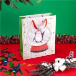 Пакет подарочный новогодний, Снежное кружево, 26х32х10 см, в ассортименте Пакет подарочный новогодний, Снежное кружево, 26х32х10 см, в ассортименте