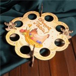 Подставка для кулича и 8 яиц, PREZENT, в ассортименте Подставка для кулича и 8 яиц, PREZENT, в ассортименте