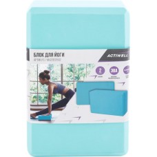 Блок для йоги ACTIWELL 22,5x15x7см цвета в ассортименте, Арт. MU22012502 в магазинах Лента