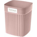 Стакан для зубных щеток БЫТПЛАСТ Velvet, пластик, розовый