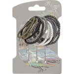 Набор резинок для волос B&H черный, белый, Арт. W0171, 12шт Набор резинок для волос B&H черный, белый, Арт. W0171, 12шт