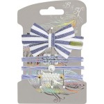 Набор для волос B&H зажим бант, 3 резинки, голубой, Арт. W0160 Набор для волос B&H зажим бант, 3 резинки, голубой, Арт. W0160