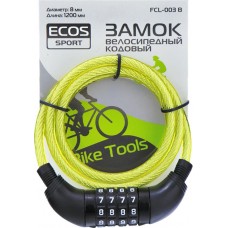 Замок велосипедный ECOS H26SL-416, Арт. 323469 в магазинах Лента