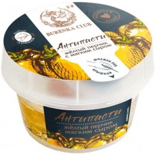 Антипасти BURENKA CLUB Желтый перчик с мягким сыром в масле, 150г в магазинах Лента