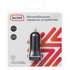 Зарядное устройство для автомобиля LENTEL 2 USB 2.0 2,1A, черное Арт. 126845 в магазинах Лента