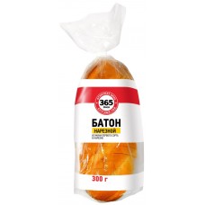 Батон 365 ДНЕЙ Нарезной, 1-го сорта, 300г в магазинах Лента
