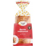 Батон пшеничный РУССКИЙ ХЛЕБ Нарезной, высший сорт, в нарезке, 400г Батон пшеничный РУССКИЙ ХЛЕБ Нарезной, высший сорт, в нарезке, 400г