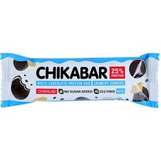 Батончик протеиновый CHIKALAB с начинкой хрустящее печенье, глазированный, 60г в магазинах Лента