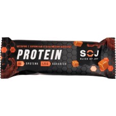 Батончик протеиновый SOJ Protein с соленой карамелью, в молочном шоколаде, 50г в магазинах Лента Батончик протеиновый SOJ Protein с соленой карамелью, в молочном шоколаде, 50г в магазинах Лента