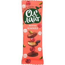 Батончик фруктово-ореховый ОЛ'ЛАЙТ Клюквенный, 30г в магазинах Лента