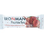 Батончик IRONMAN Protein Bar Ром-клубника, 18% протеина, 50г