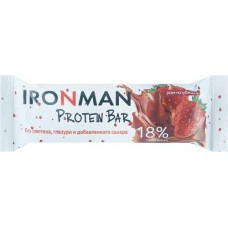 Батончик IRONMAN Protein Bar Ром-клубника, 18% протеина, 50г в магазинах Лента Батончик IRONMAN Protein Bar Ром-клубника, 18% протеина, 50г в магазинах Лента