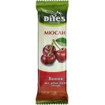 Батончик-мюсли DIYES Вишня, без сахара, 25г