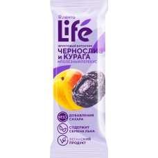 Батончик фруктовый ЛЕНТА LIFE Чернослив и курага, 33г в магазинах Лента