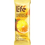 Батончик фруктовый ЛЕНТА LIFE Ананас и апельсин, 33г