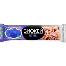 Батончик фруктово-злаковый БИОКЕЙ с черникой и цельными злаками, 30г в магазинах Лента
